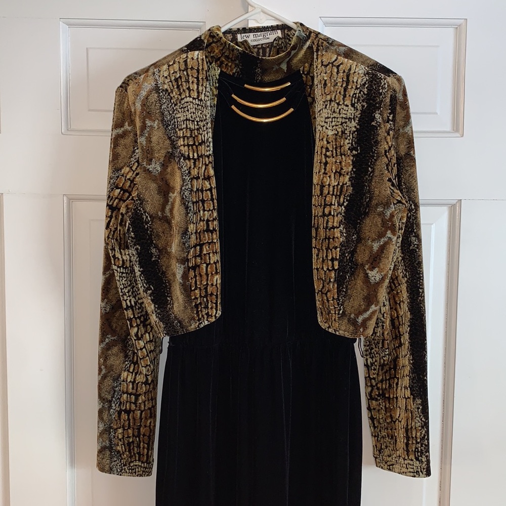 Lew Magram Collection Velvet Jumpsuit and Coat